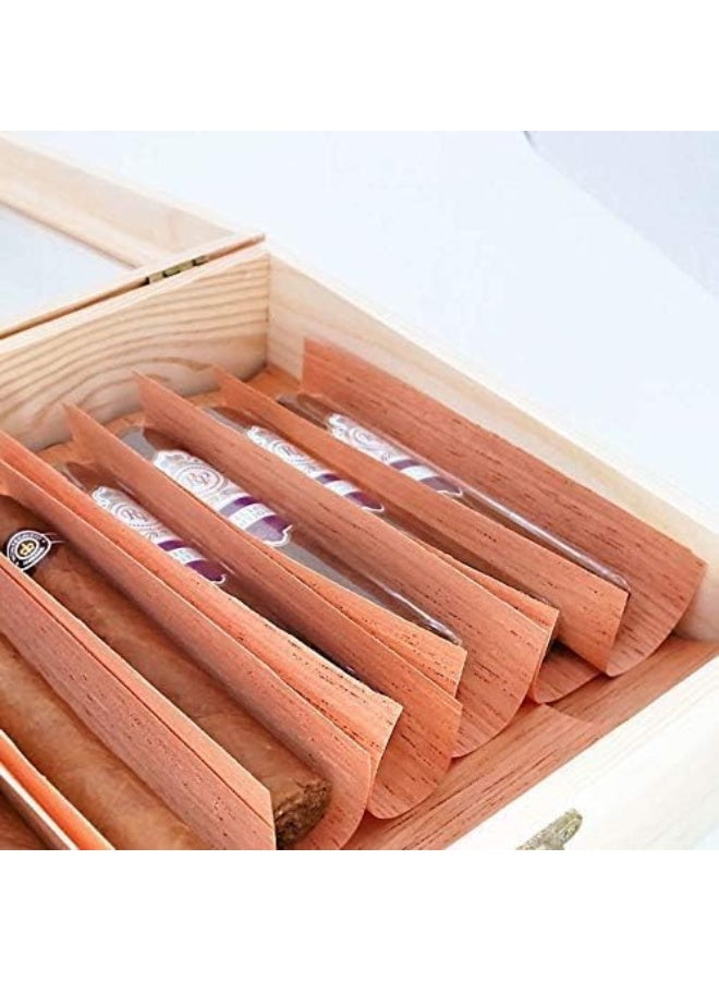 WOHO Spanish Cedar Sheets For Humidor, Spanish Cedar Wood Veneer Lumber Strip Chip For Dividing Or Lighting Up Cigars, Humidor Accessories For Tube Jar And Box (10 Count (Pack Of 1)) - Image 3